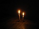 061123 1858_Tara Pukur electricity cut 2 candles.JPG
